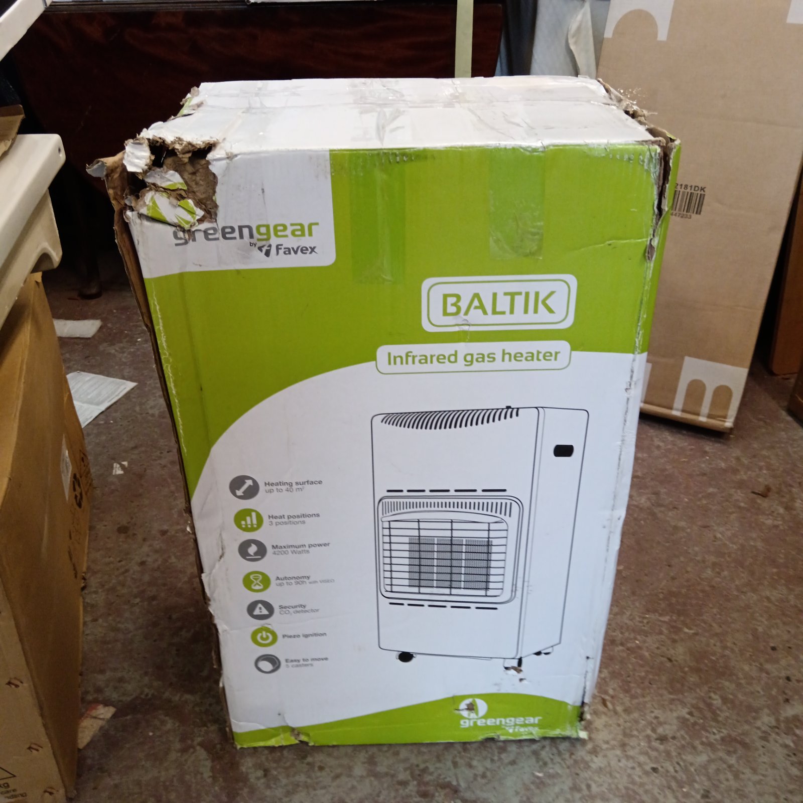 1286 Favex greengear baltik infrared gas heater
