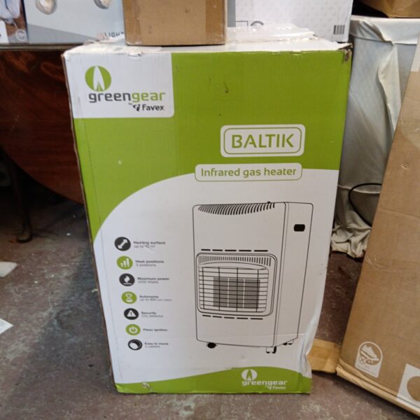 Favex Greengear Baltik gas heater in used condition.