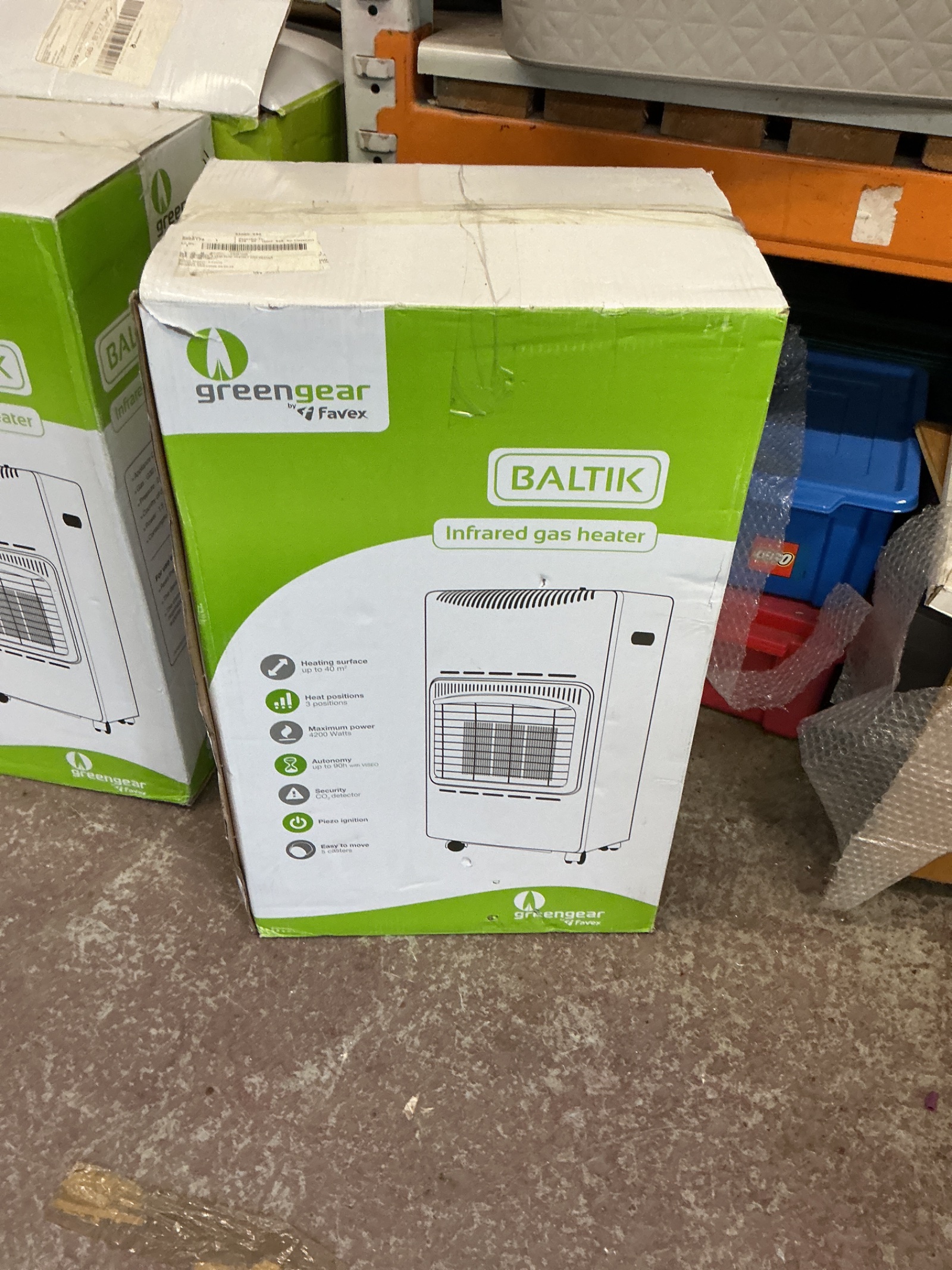 1155 Green gear Baltik infrared Gas Heater new in box