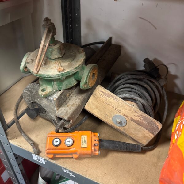 Vintage Intertruck hoist push button for industrial control.