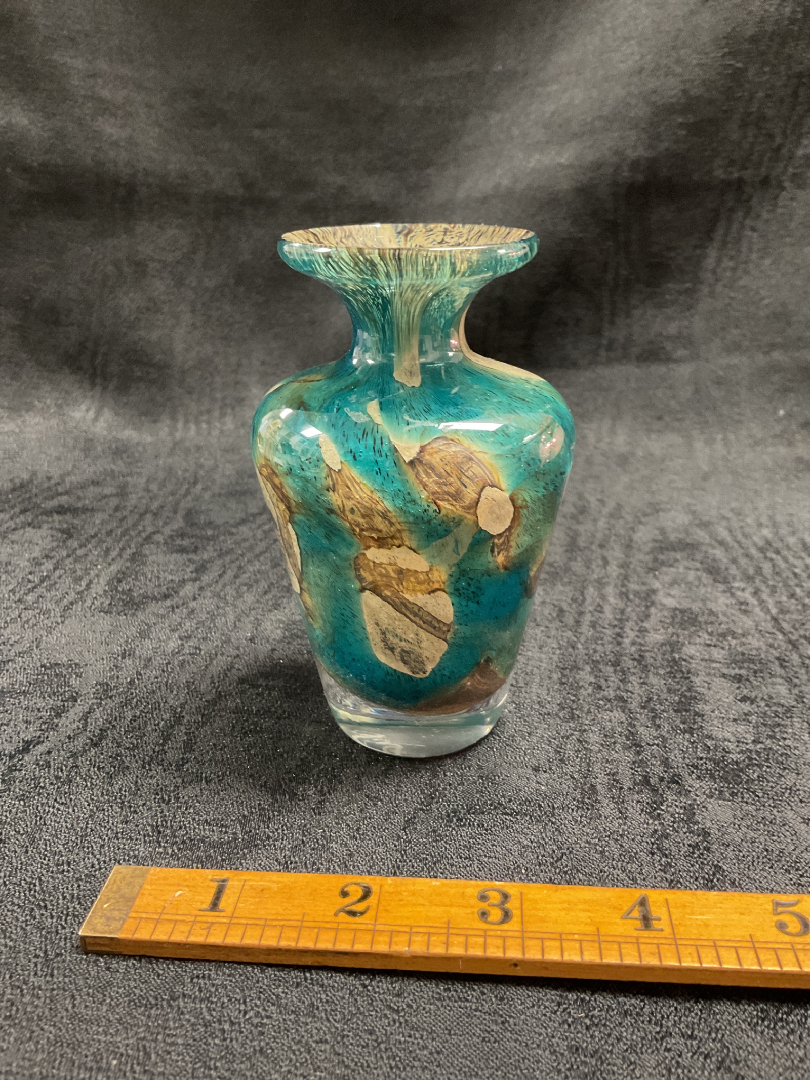 978 Signed medina glass vase