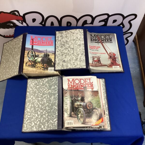 Lot of vintage Model Engineer magazines for hobbyists and collectors.