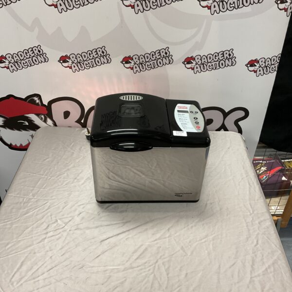 Silver Morphy Richards Icon bread maker for home baking.