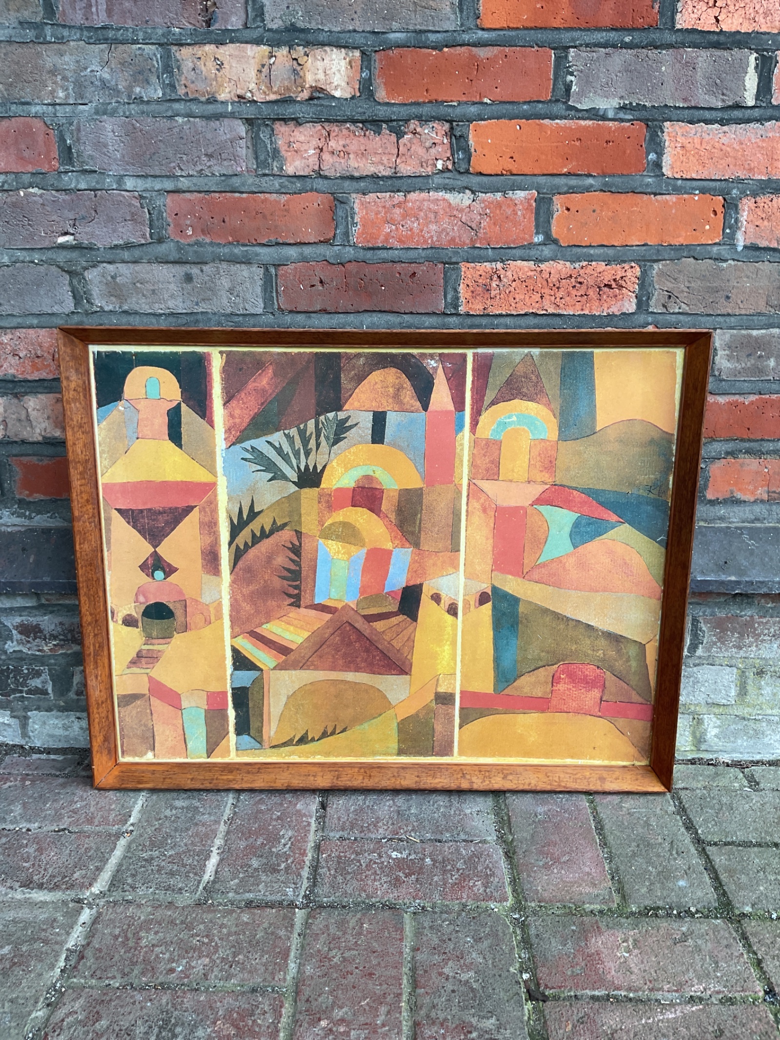 768 Large paul klee framed print titled temple gardens