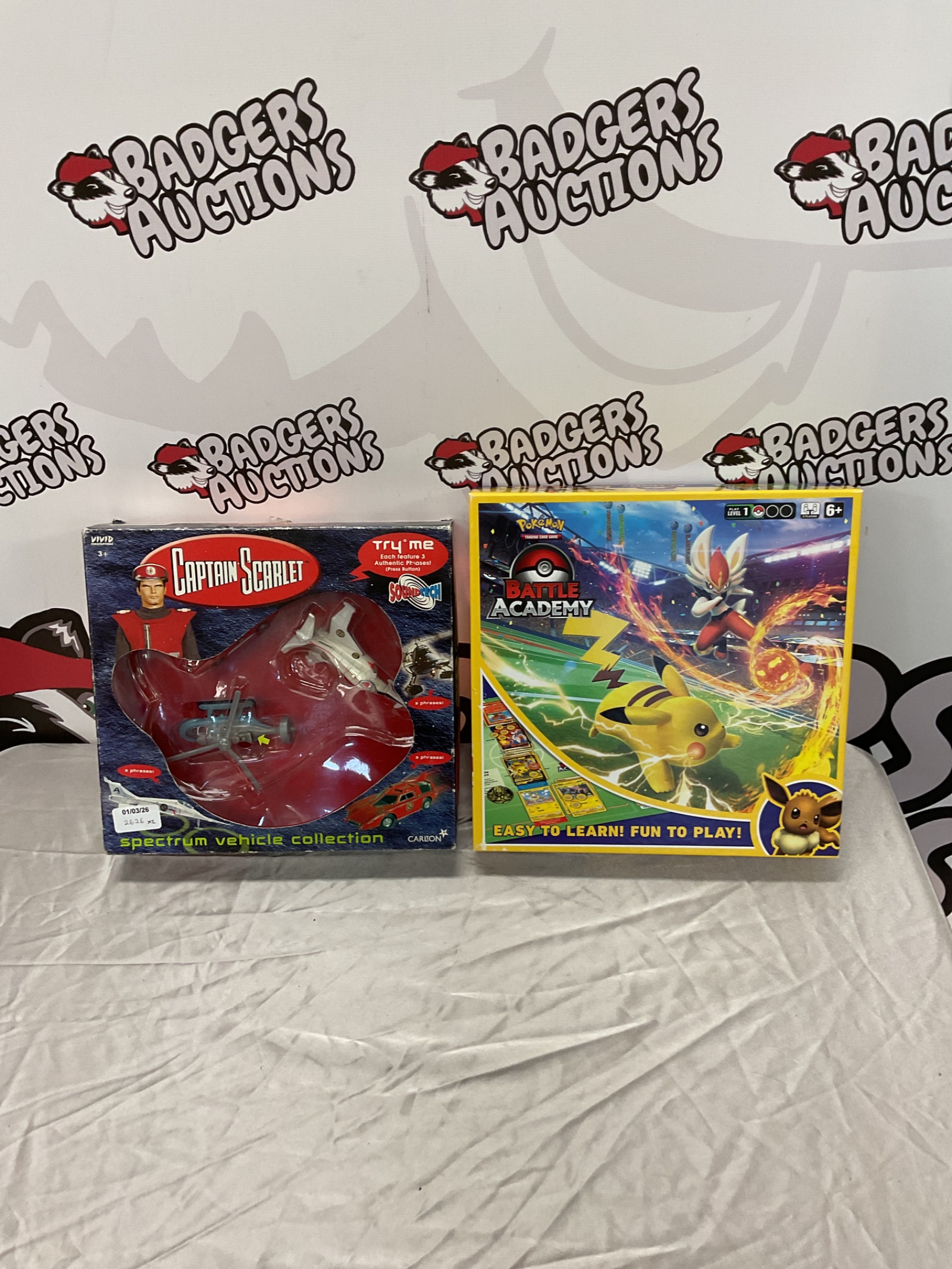 382 Pokemon Battle Academy card game and Carlton Captain Secret Spectrum Vehicle Collection