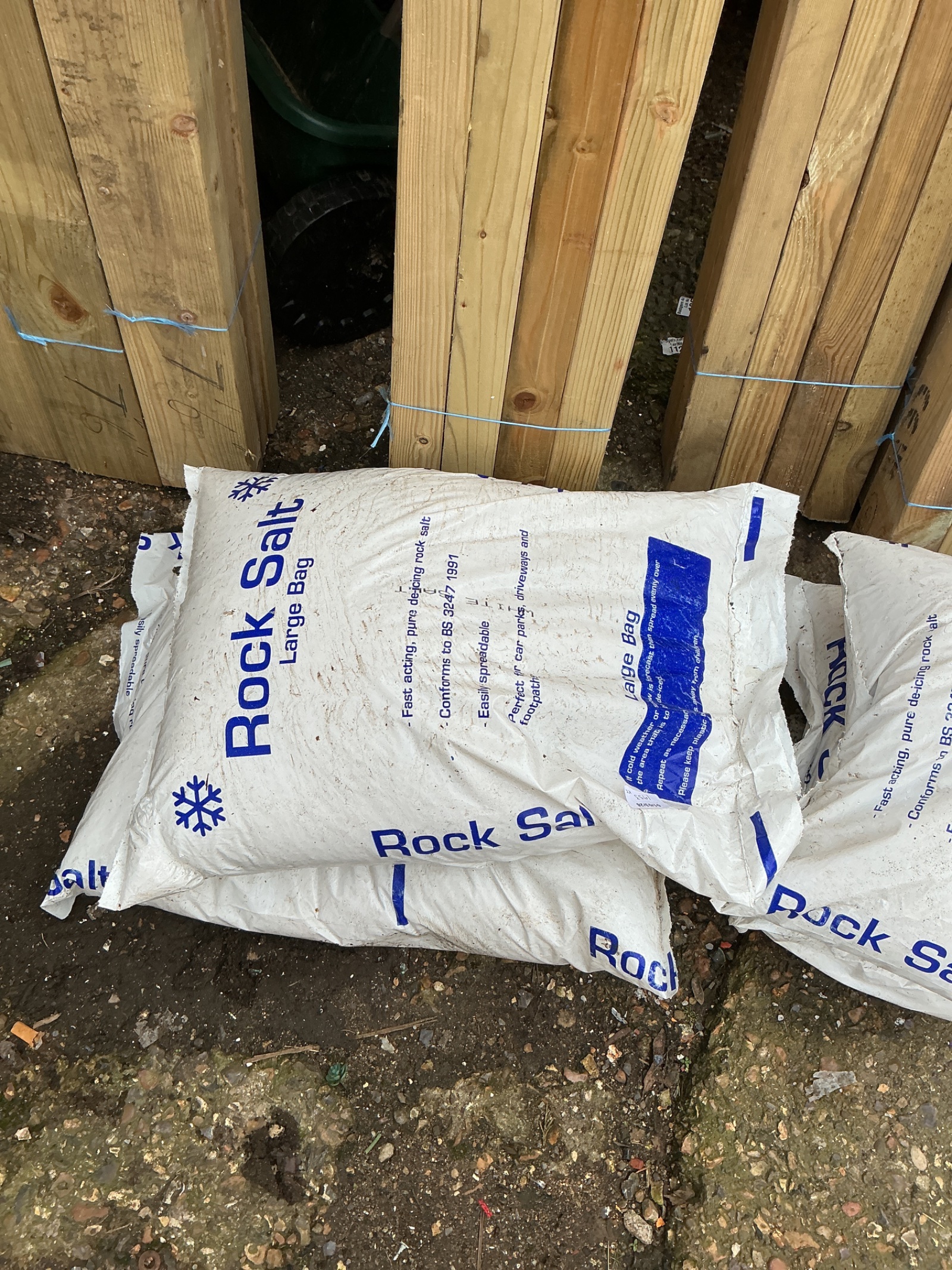 1225 Two bags of rock salt