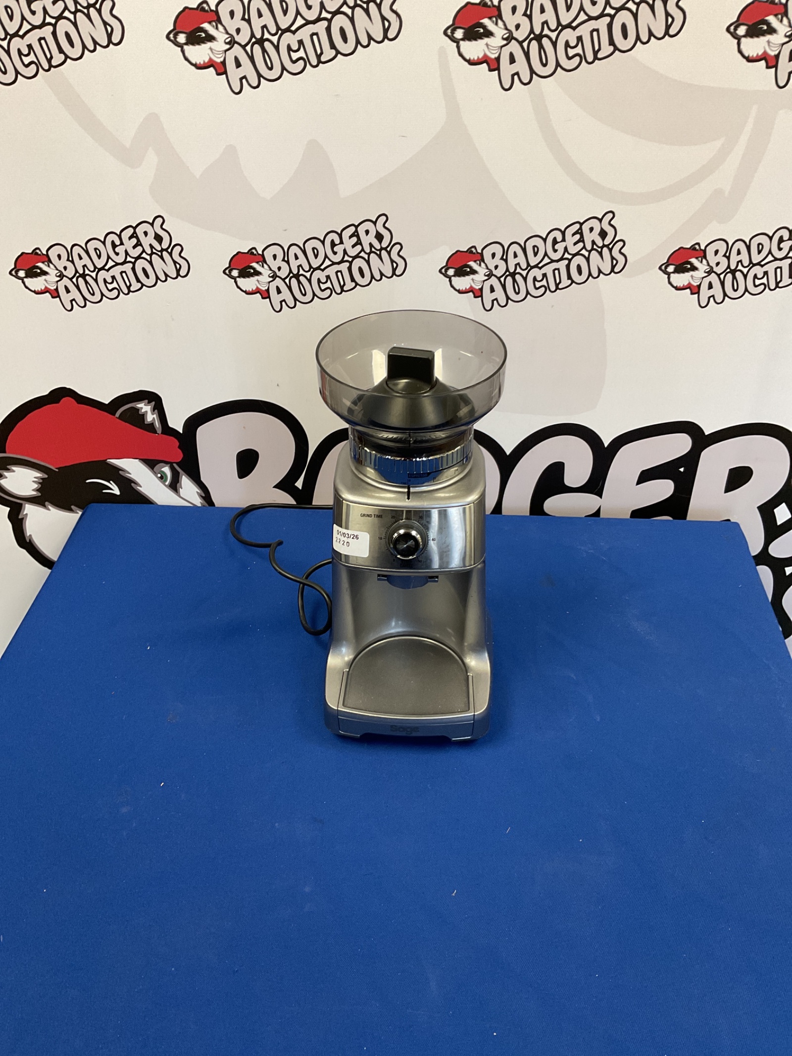 489 Sage Model BCG600 SILUKM coffee grinder