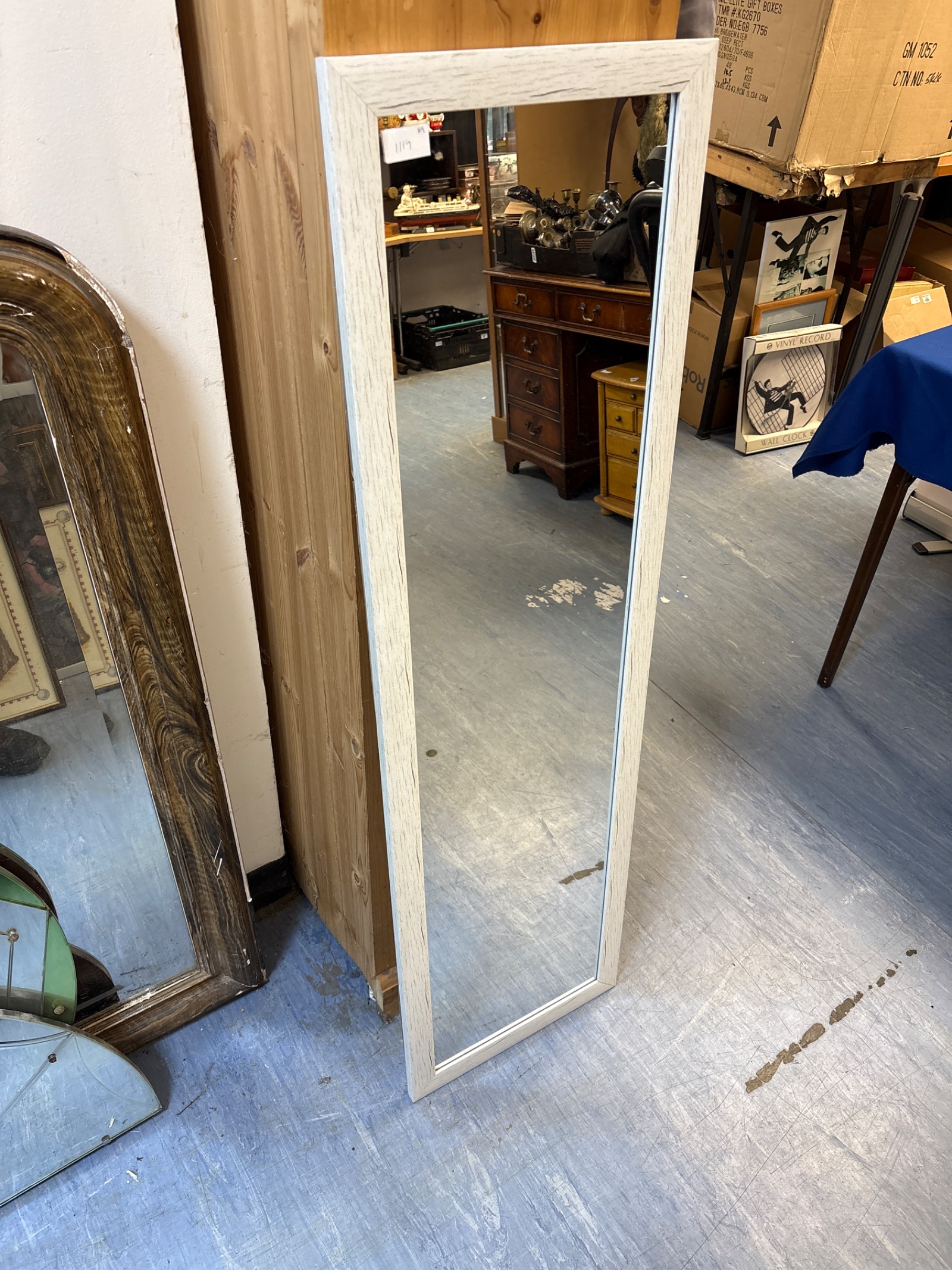 501 Wood effect Tall Mirror 49.5inches x 14.5 inches approx