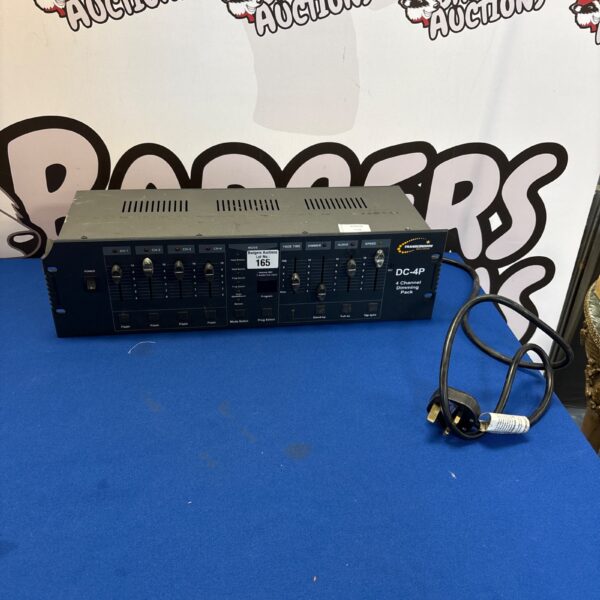 Transcension DC-4P show control dimming pack with channel controls.