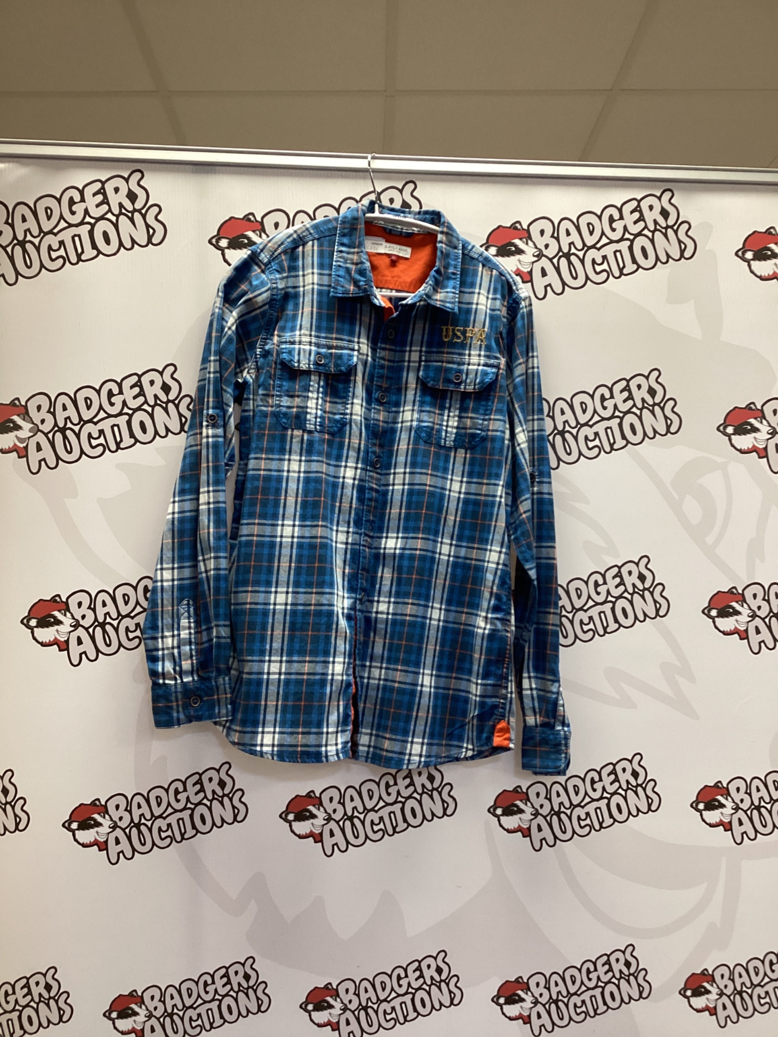530 U.S polo cheaque shirt kids size L
