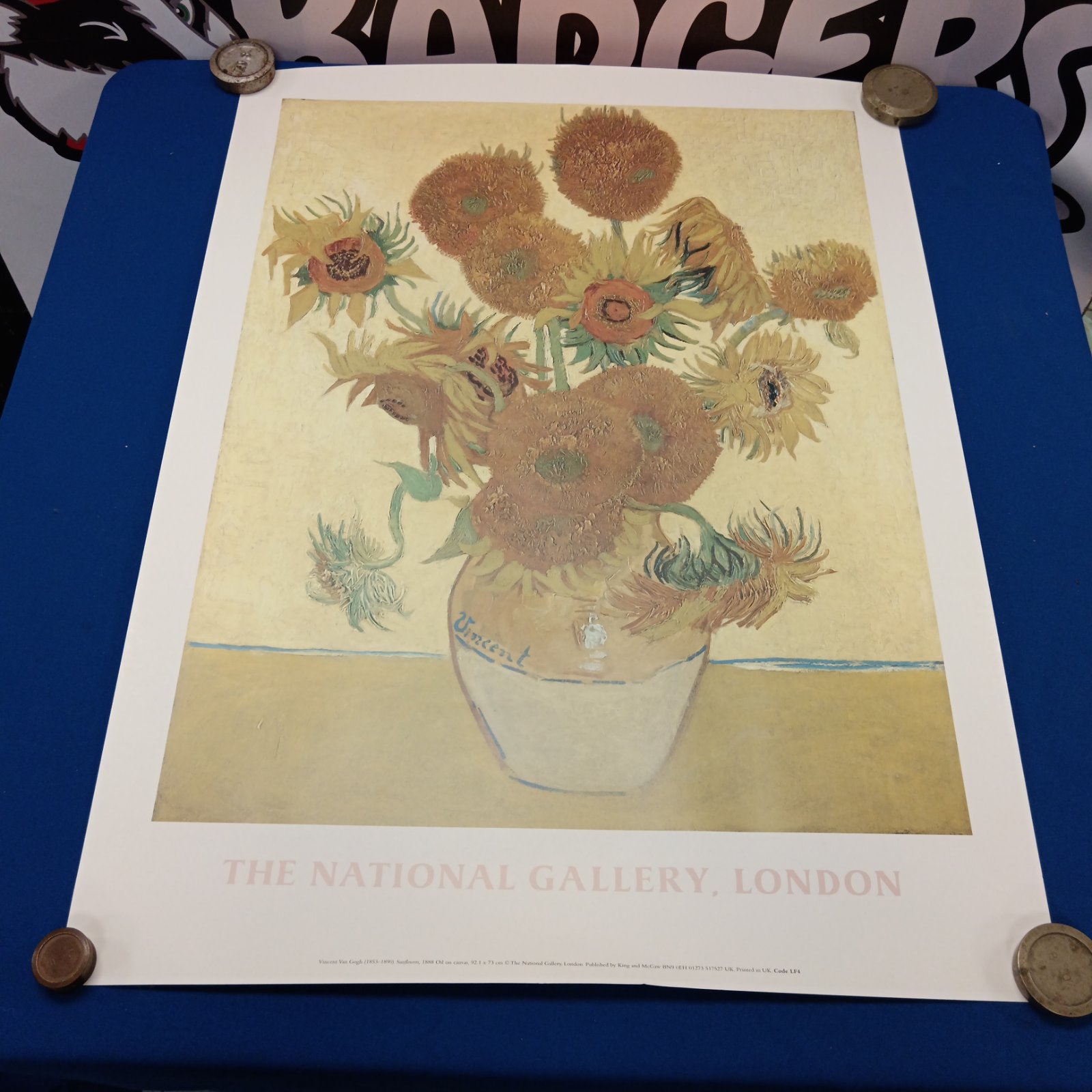 706 Vincent van Gogh national gallery London poster print