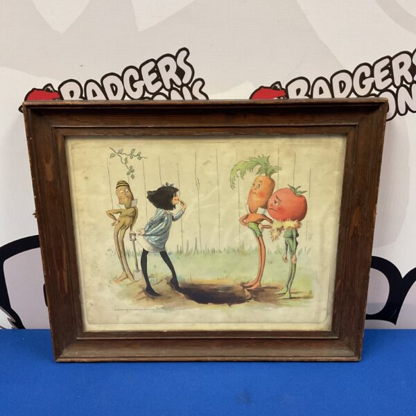 Antique Victorian lithograph of Poppy and the Veg-Men.