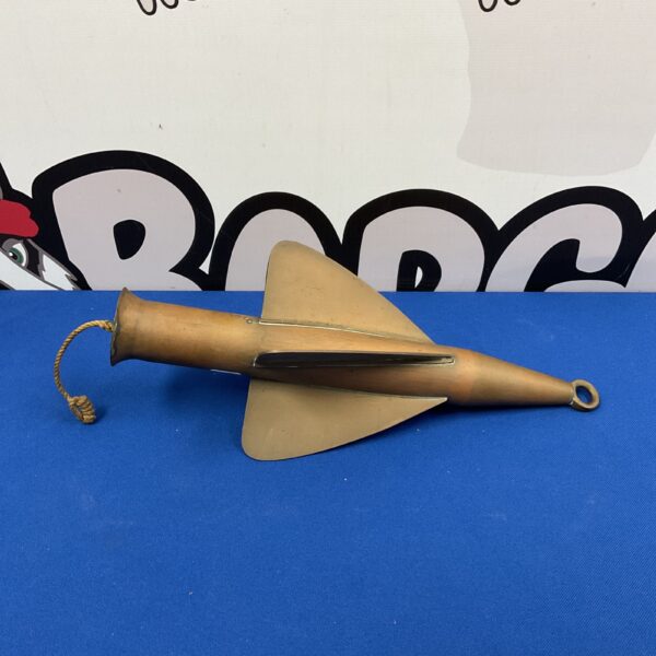 Vintage brass nautical taffrail bell for marine decor.