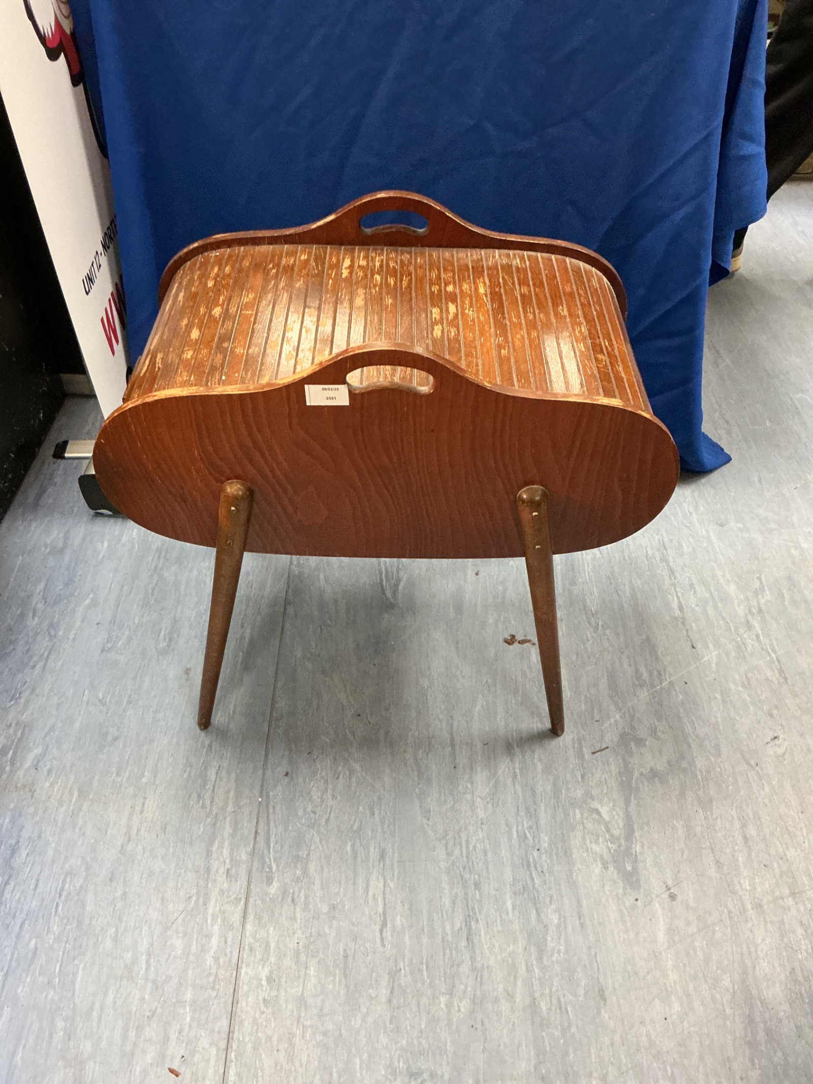 695 Vintage Sewing Box with contents