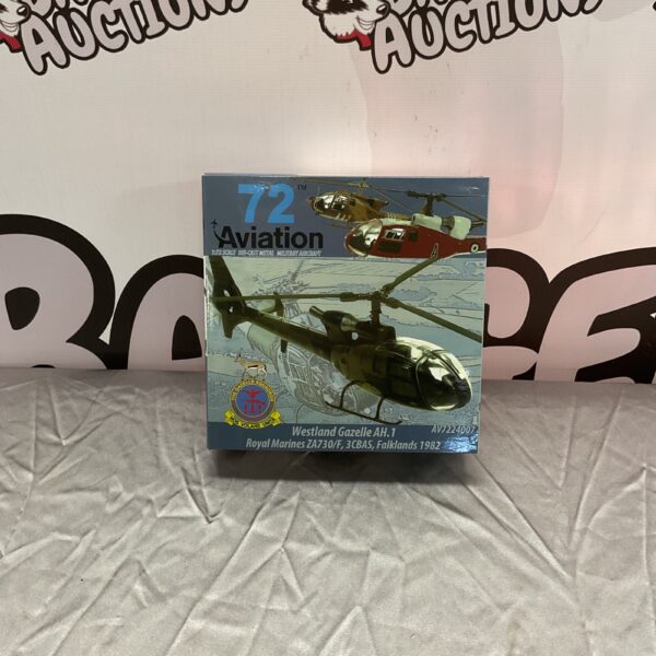 Detailed 1/72 scale model of Westland Gazelle AH1 Royal Marines Falklands War