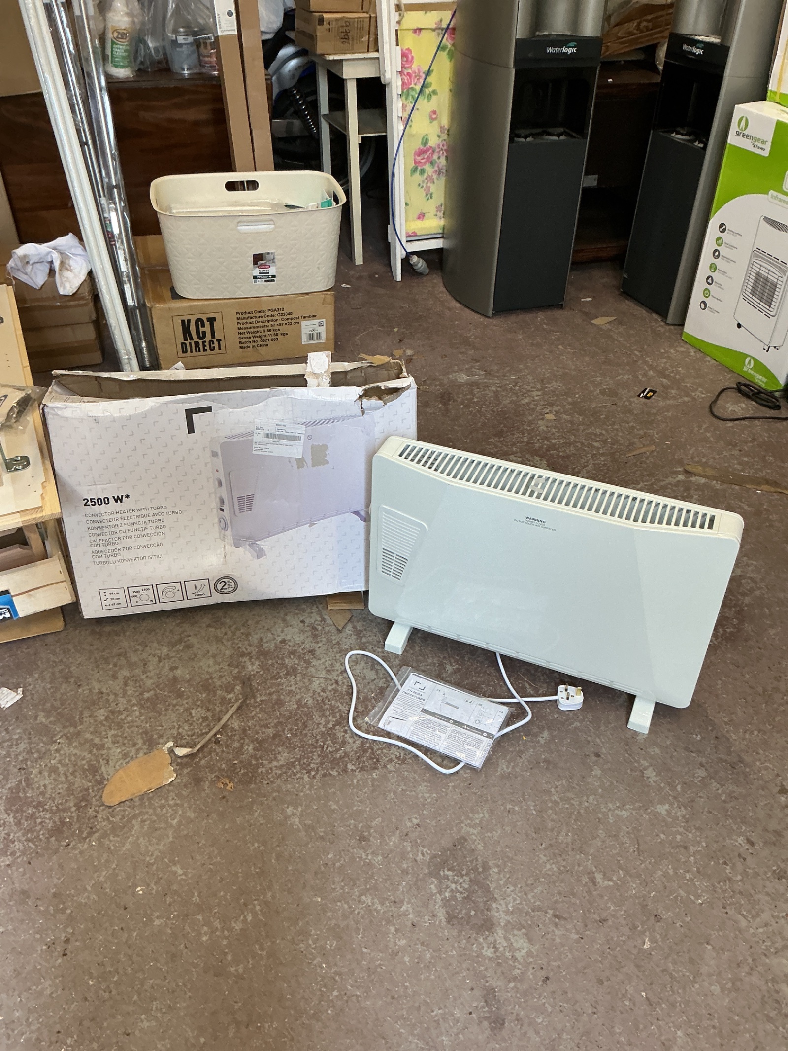 1158 Convector heater with Turbo 2500w