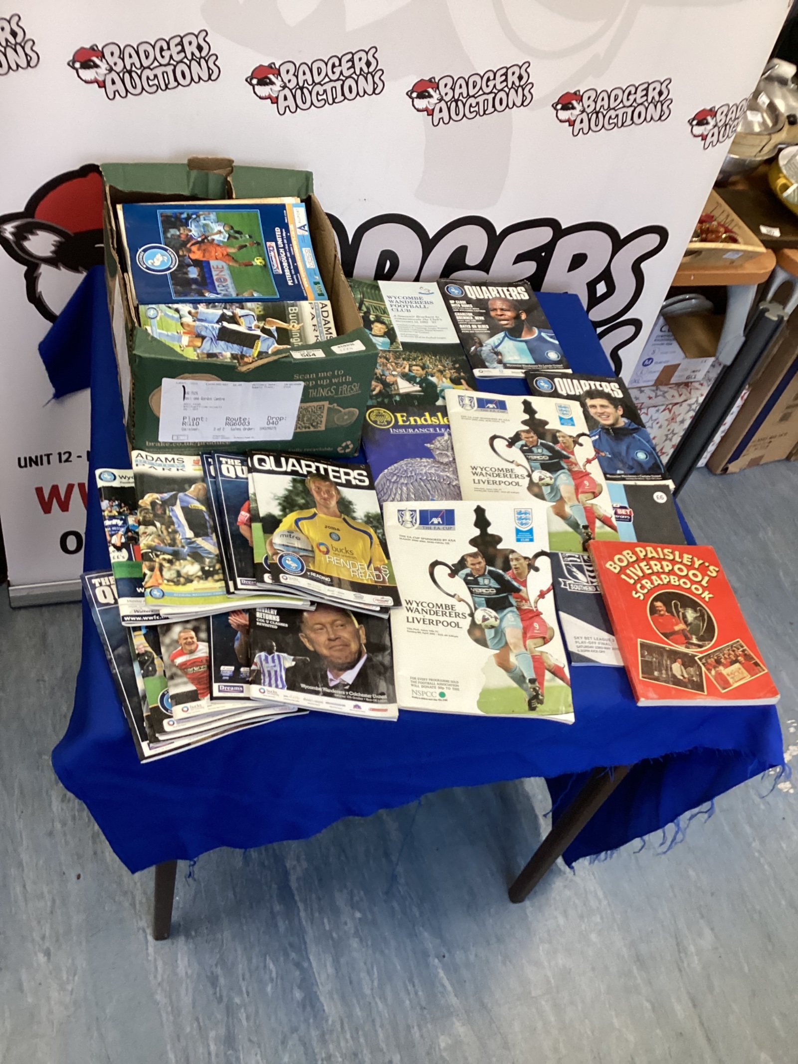 564 Large collection of Wickham Wanderers football programs