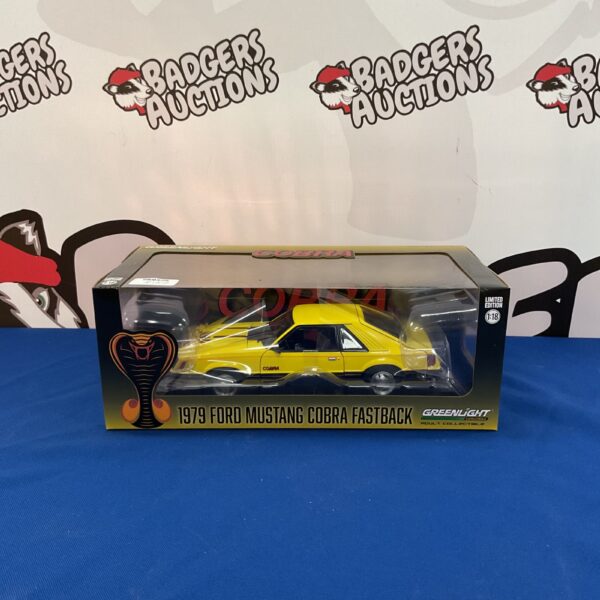 GreenLight Collectibles 1979 Ford Mustang Cobra Fastback diecast model car.