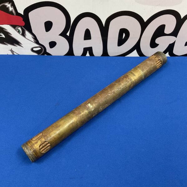 Antique brass steam engine heat exchanger, vintage industrial component.