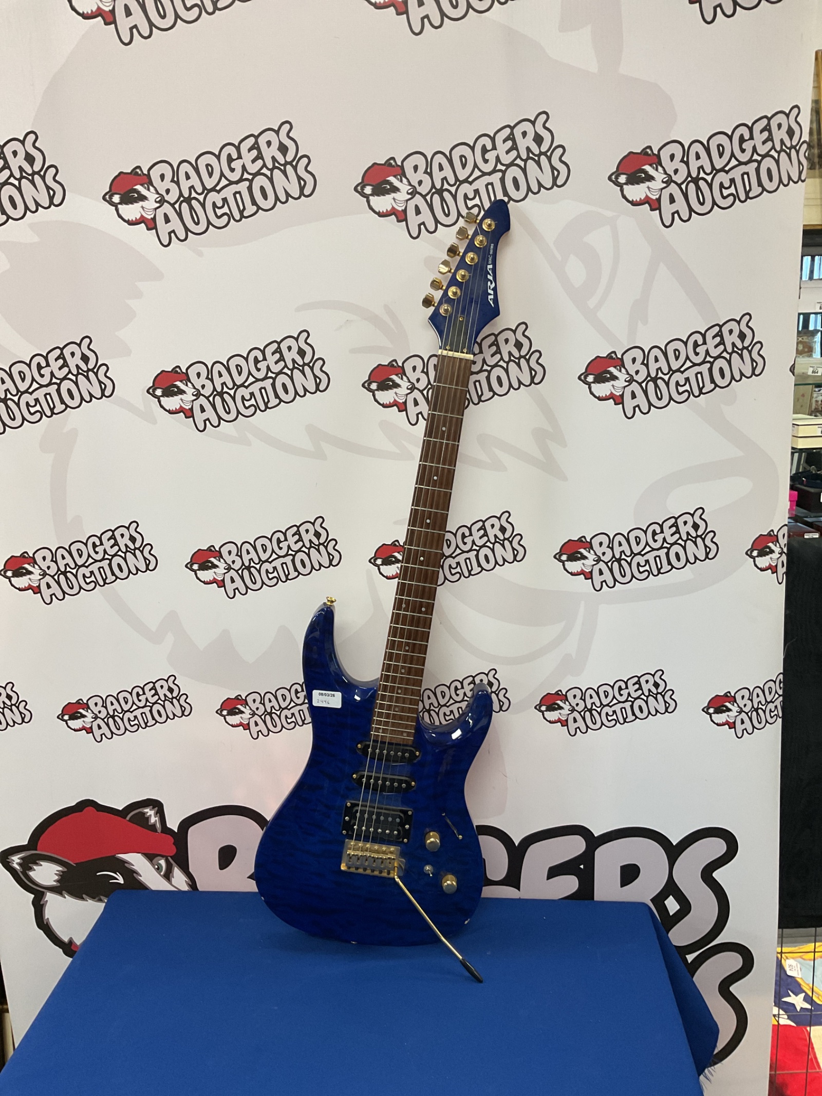 841 Blue aria mac series electric guitar