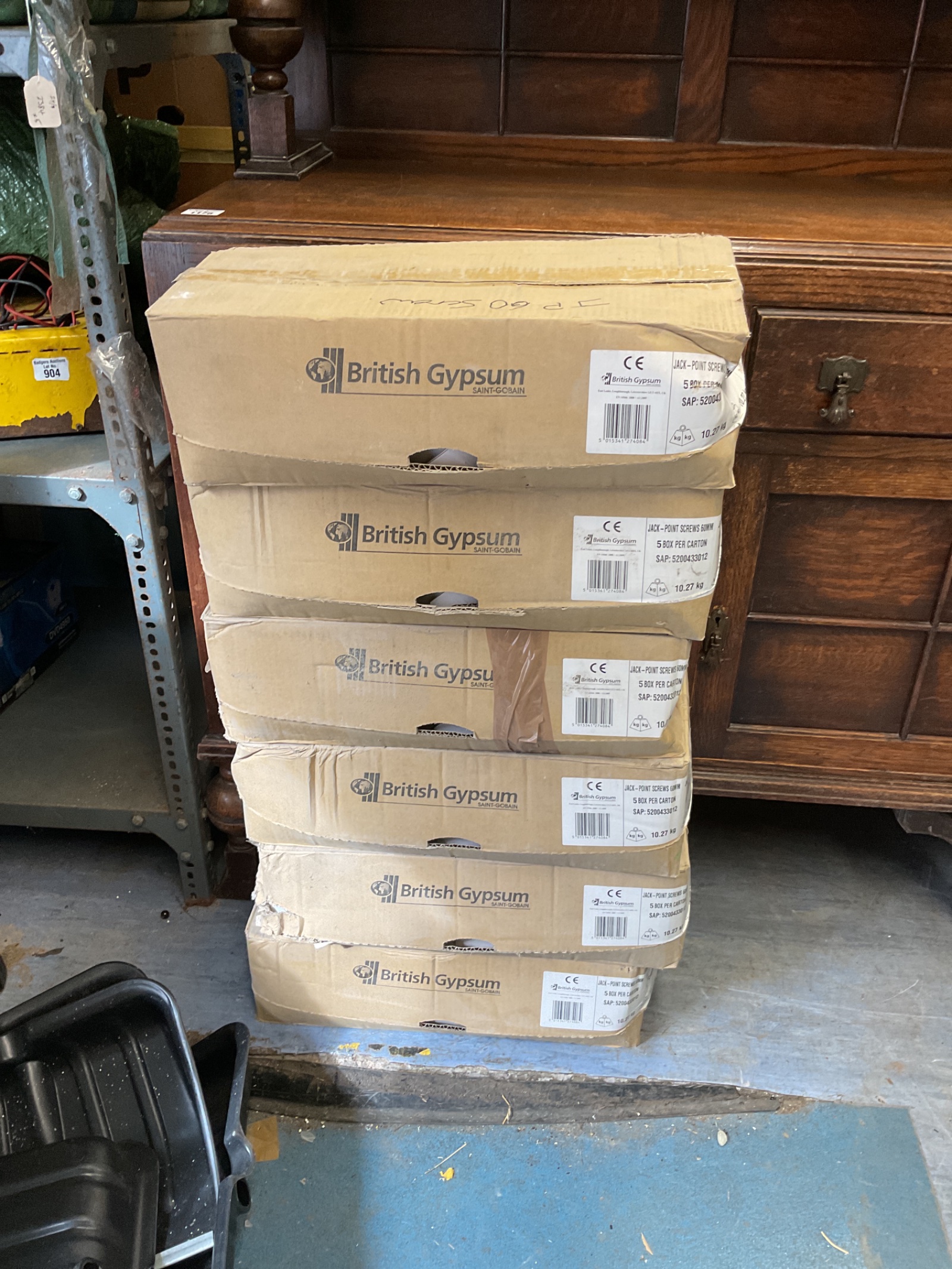 1185 6 boxes of British gypsum jack point screws