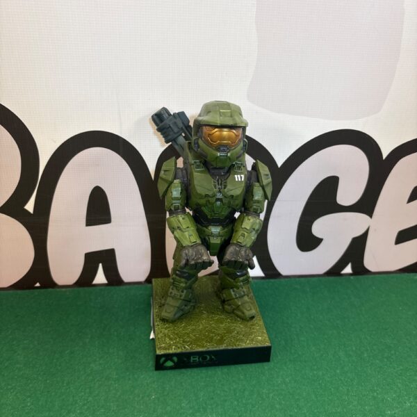 Detailed Cable Guys Xbox Master Chief controller stand for gaming setups.