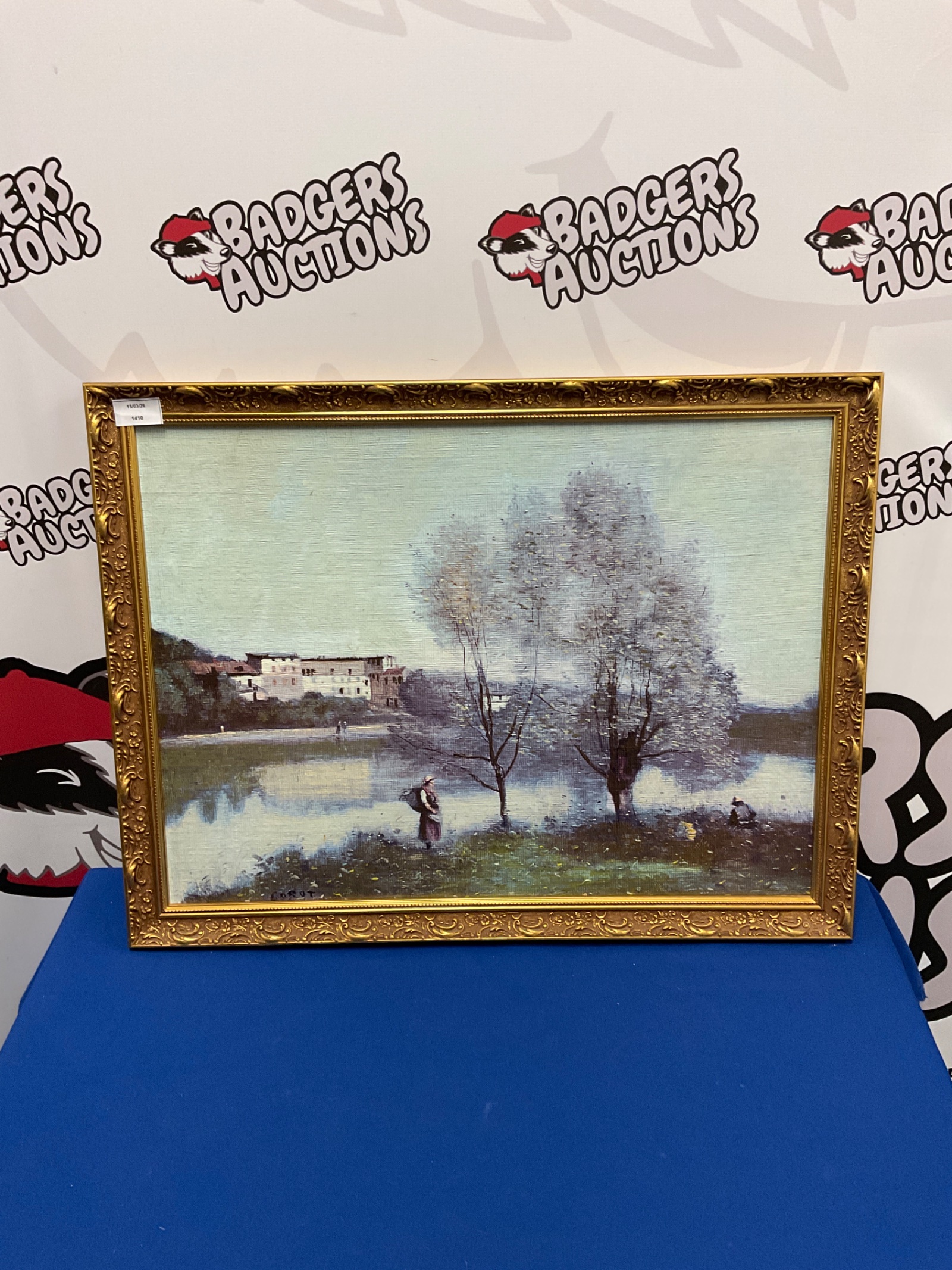 313 Gilt framed Jean baptiste Camile corot print