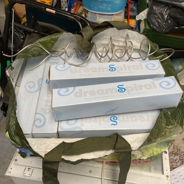 Lot of vintage metal dream spirals for crafting.