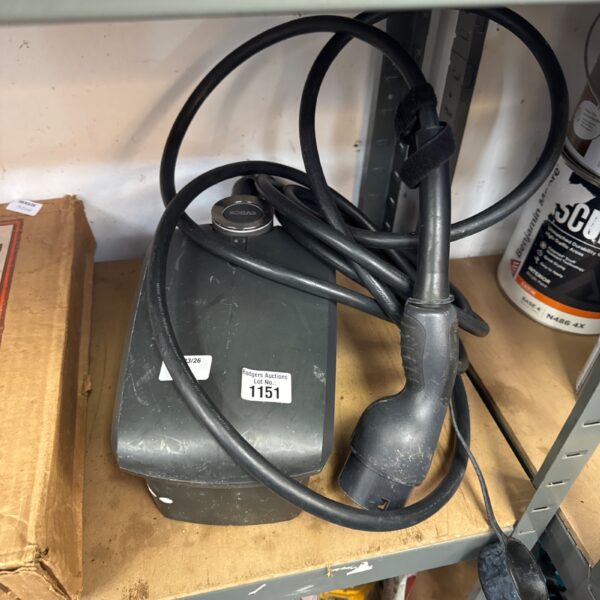 Evbox EV charger wallbox for electric vehicle charging.
