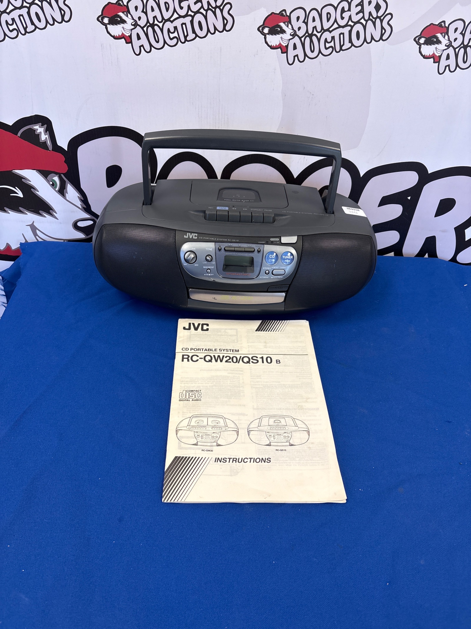 222 JVC CD Portable System RC-QW20/QS10 B