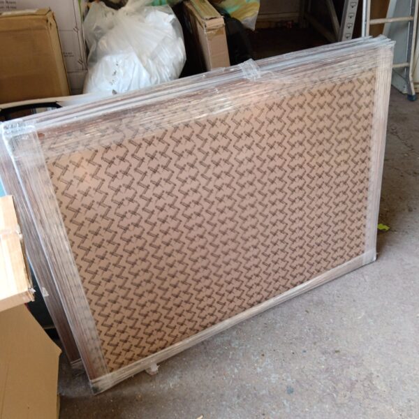 Large picture frames measuring 124cm x 89cm, ready for artwork.