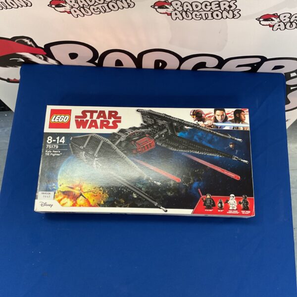 Lego Star Wars Kylo Ren’s TIE Fighter model 75179, detailed replica.