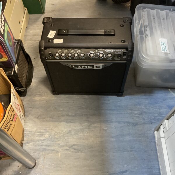 Black Line 6 Spider 3 15-watt guitar amplifier for electric guitars.
