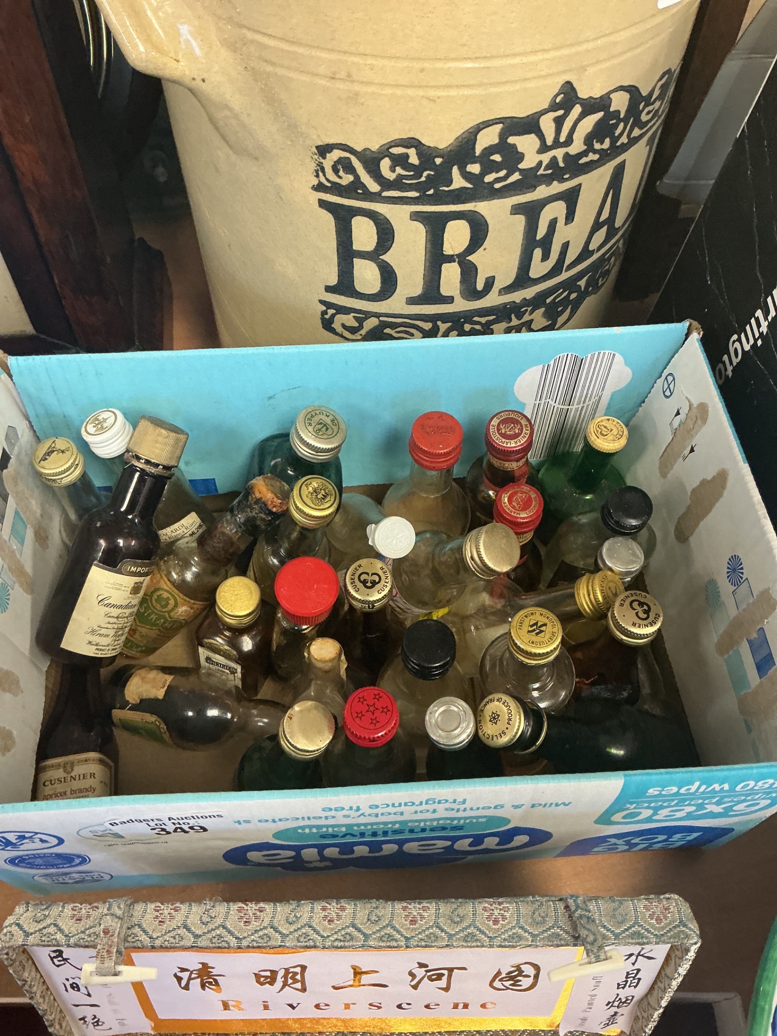 319 Quantity of empty miniature Bottles