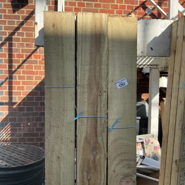 Three bundles of 6’6” timber for construction projects.