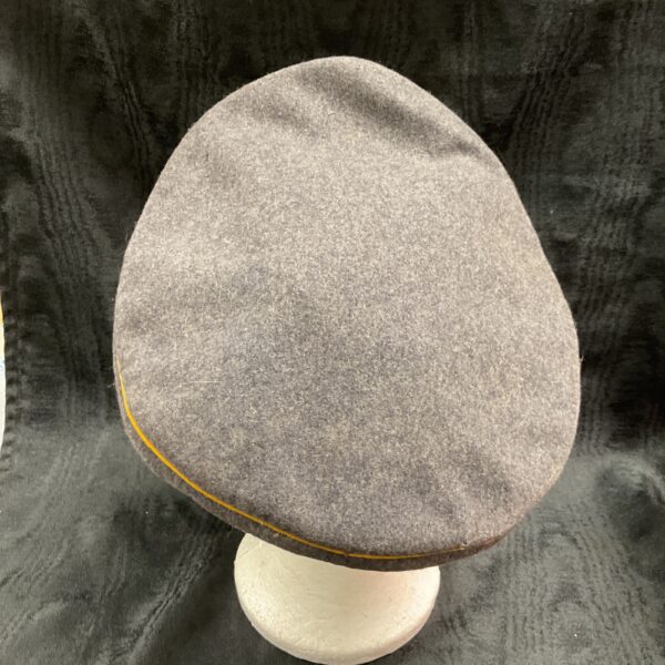 Vintage grey wool cap, classic men's headwear.