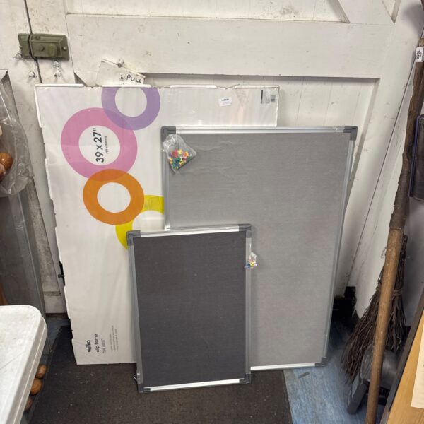 Large Wilko clip frame and notice boards for display and organisation.