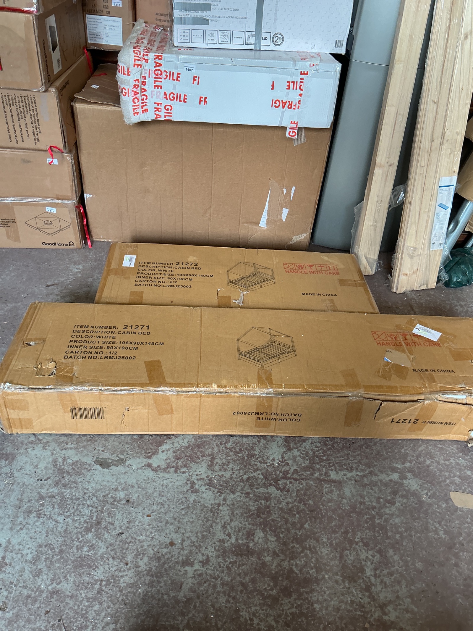 1436 Wooden Cabin Bed