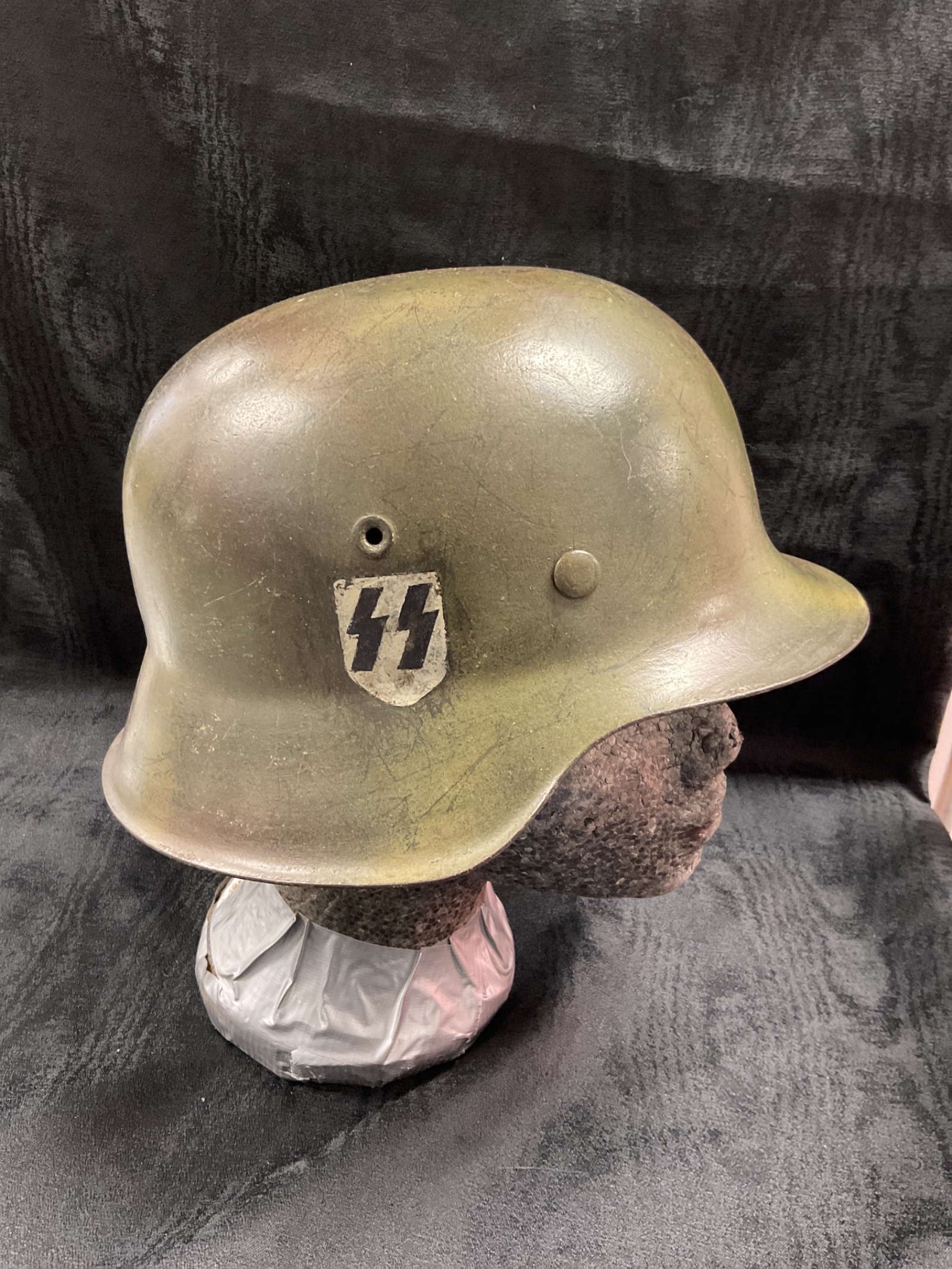 918 WW2 Third reich Waffen SS M35 Raw edge with liner