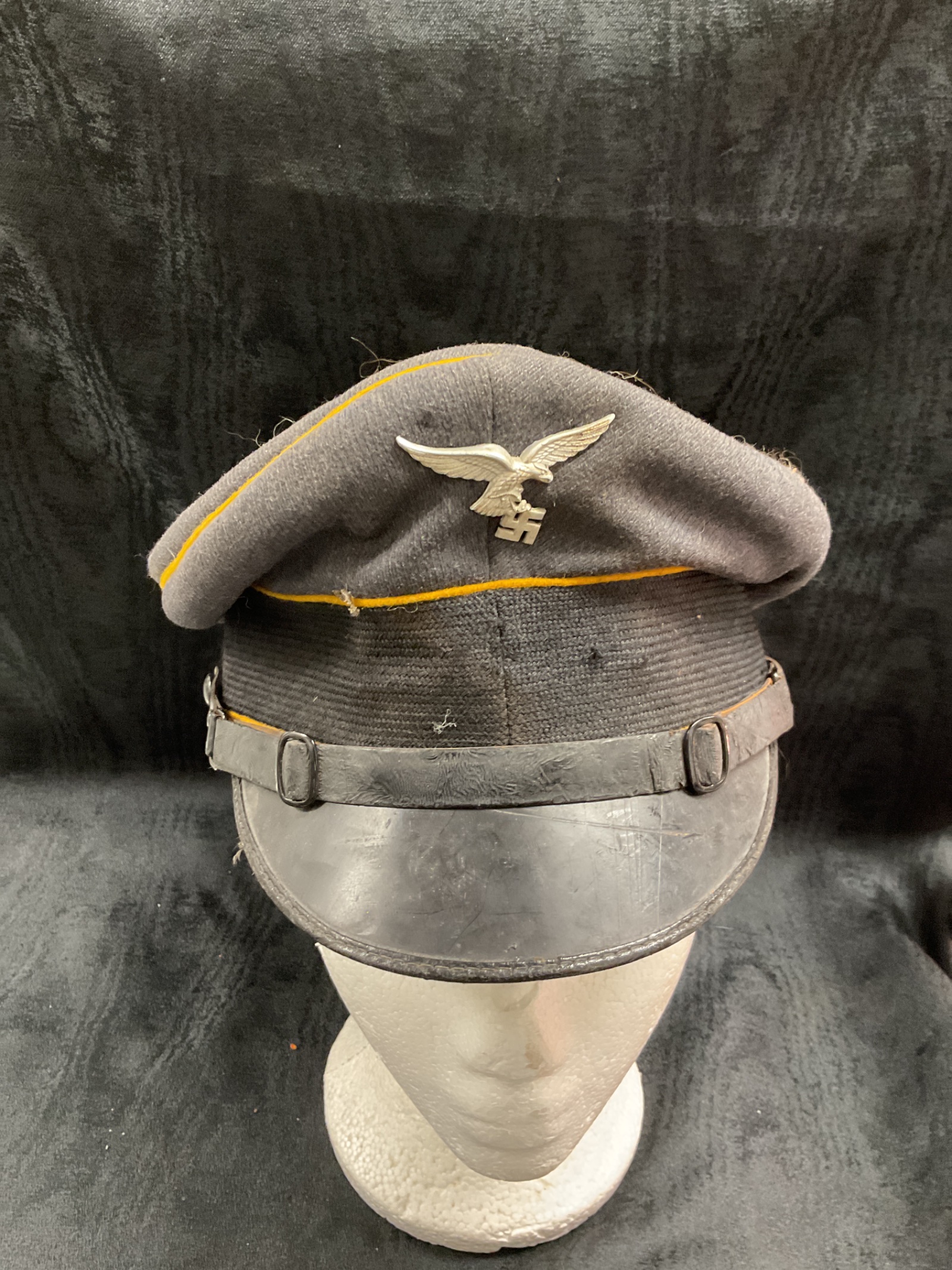 921 WW2 German Luftwaffe peaked cap
